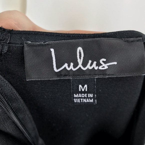 Lulus Fitted Hi Low Slit Deep V Neck Dress Formal - Picture 7 of 8